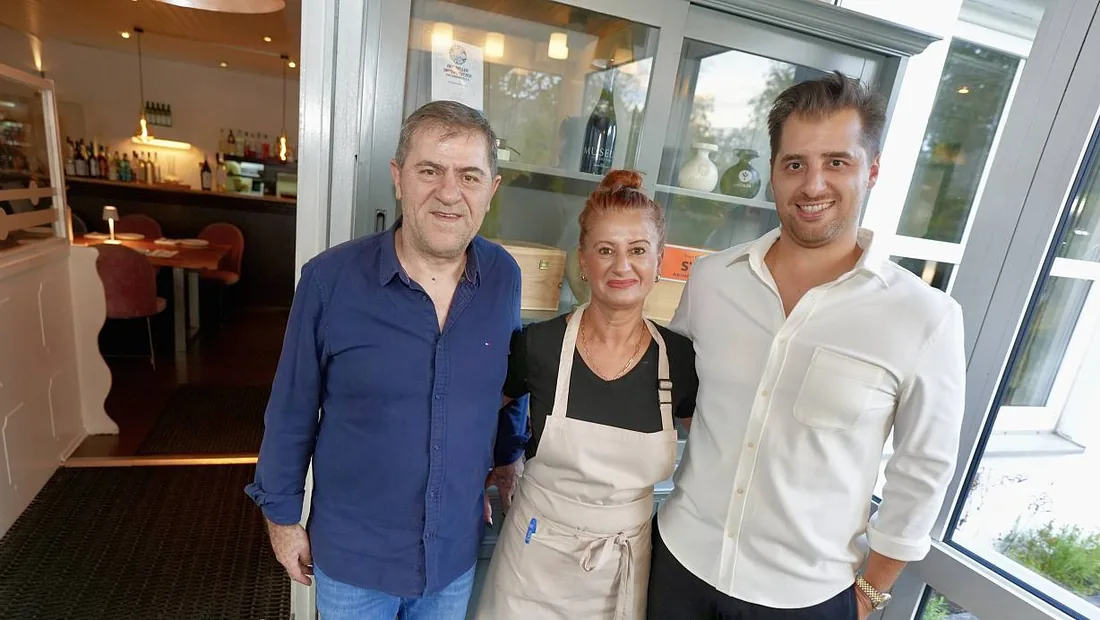 Thomas Manolis mit seinen Eltern