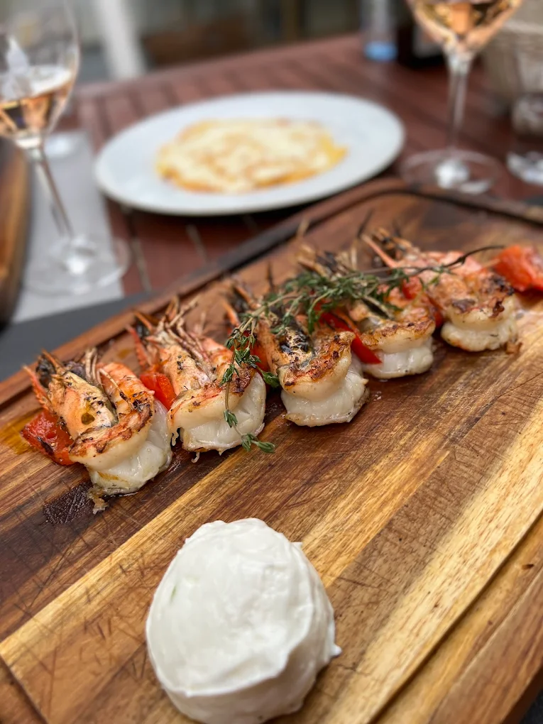 Gegrillte Garnelen